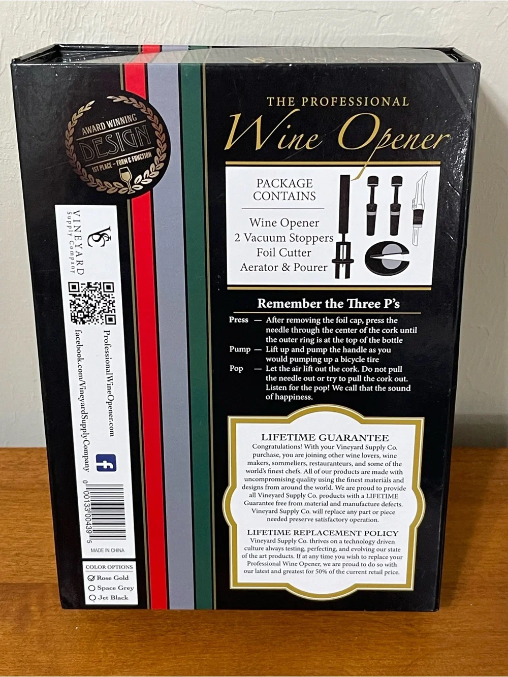 The Professional Wine Opener With Chill Stick Vineyard Supply Company New